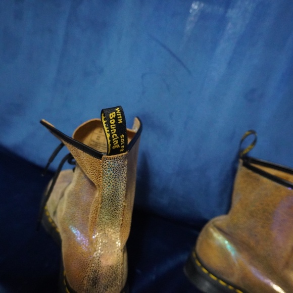 1460 RAINBOW RAY SUEDE LACE UP BOOTS - Picture 9 of 9